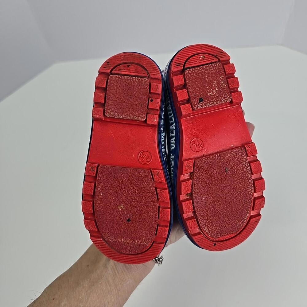 Paw Patrol Toddler Boys Rain Boots,blue,red,size 5-6, Good Used condition - Picture 9 of 9